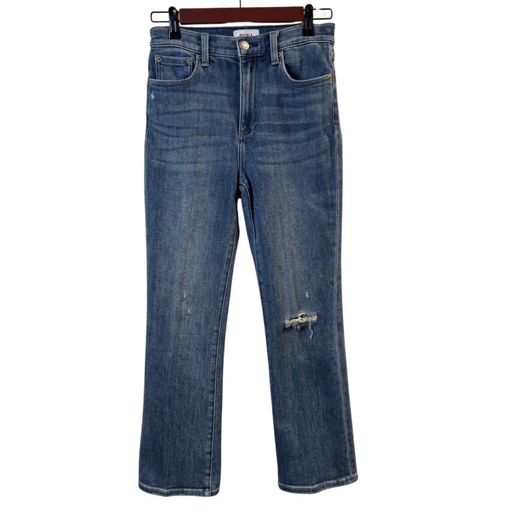 Pistola Women’s Distressed Straight Ankle Jeans Size 26